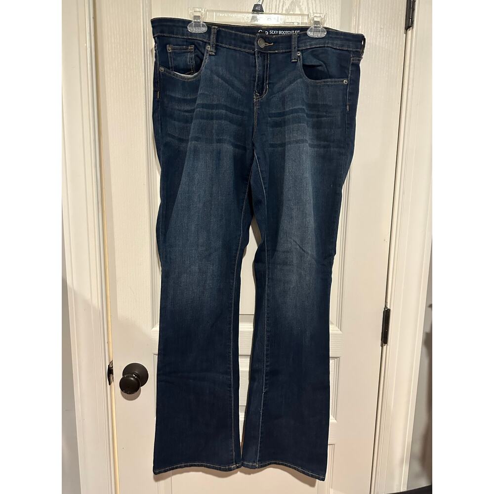 Women's Banana Republic Dark Denim Jeans size 14 R Flare